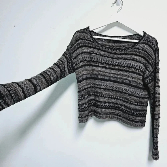 Peruvian connection baby alpaca oversized crop sweater xs - Picture 4 of 11